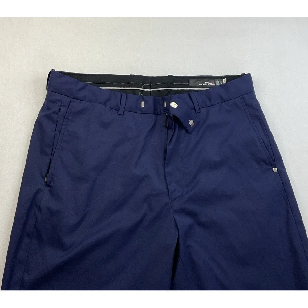 RLX Ralph Lauren Pants Men Sz 35x30 Tailored Fit Performance Twill Blue Golf